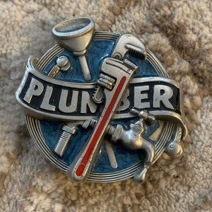 Vintage 1982 Plumber Belt Buckle